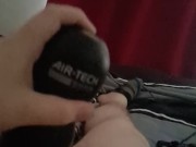 Chubby Teen Tries Out Tenga Air Tech Strong While Watching Pornhub