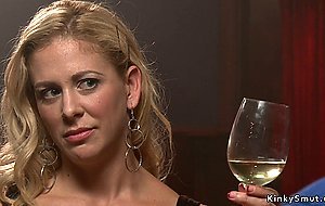 Busty Milf rough banged in bondage