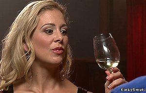 Busty Milf rough banged in bondage