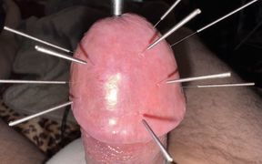 Needles in the Plump, Hard Glans, Orgasm!!