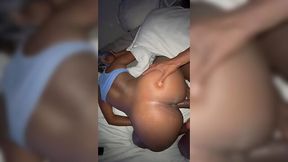 POV Phat bottomed ebony got her pussy fucked in a doggystyle