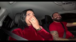 Cum-filled Ass in the Car! Wife Takes It Raw and Husband Fucks Her Cum-loaded Hole!
