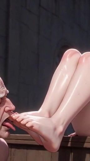 Forbidden Nun Foot Domination - Priest Slave Extremely Aroused