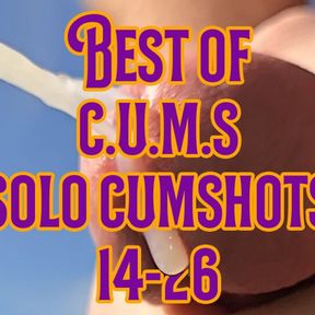 C.U.M.S - Close Up and Motion Slowed - Best Of Solo Cumshots 14-26