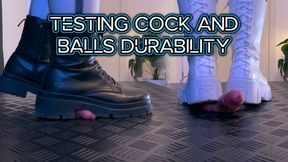 Testing Your Cock and Balls Durability with Two Pairs of Combat Boots (Slave Version) - TamyStarly - Cock Balls Crush Trample, Shoejob, Bootjob, CBT, Ballbusting, Trampling, Stomping