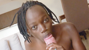 Pawg black MOMMY enjoyed rough sex after guy enjoyed perfect blowjob