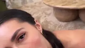 Busty BG hottie gets a facial while tied up in BDSM action