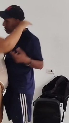 Unforgettable moment from &quot;I hired this maid and couldn&#039;t hold back because of her huge ass. I ended up fucking her and&quot;