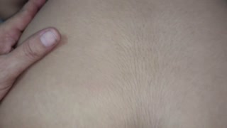 His dick gets hard watching his little stepdaughter naked in the shower