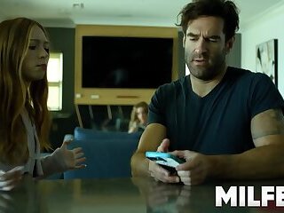 Horny Mom Caught Fucking a Young Cock by her Husband