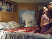 She Rides a Trucker and Cums in Missionary