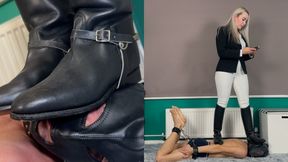Miss Jessica Wood - Merciless Hogtied Trampling in Riding Boots (1080p MP4)