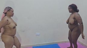 Naked Sumo tribbing and Bearhug