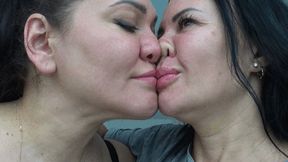 squish each other noses flat 4a