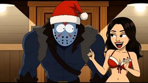 Christmas Friday the 13th: Jason Returns to the Crazy MILF&#039;s House. Christmas Special Cartoon