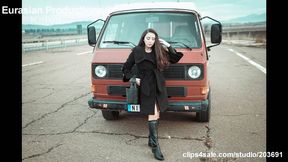 111 B - Katya and old van face cam