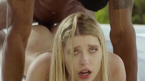 BLACKED Blonde Hot Girl Freya's Scenic Outdoor black dick Ride