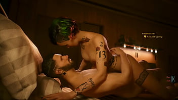 (Soundless) Cyberpunk 2077 Porn - Judy Alvarez rides V&#039_s dick