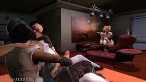 Lollipop effect 2 - futa ganbang with Miranda, Juliet, Isabela and Lara Croft
