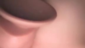 Cheating girlfriend secretly snaps her messy deepthroat and tit play