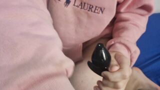 Trans girl's pussy swallows all the toys