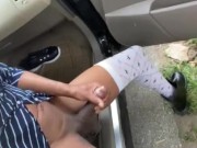Caught public ( big cum )