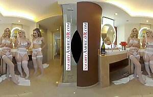 Naughty America - Blonde hottie, Kay Carter, is getting married and wants to share her man with brid