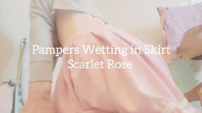 Pampers Wetting in Skirt