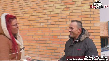 Deutsche rothaarige BBW Milf Nachbarin angesprochen und gefickt