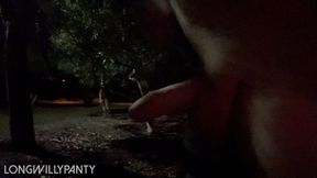 Straight guy goes flashing his dick in park in this risky dare.
