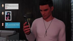 Hot teacher seduces in visual novel PC gameplay