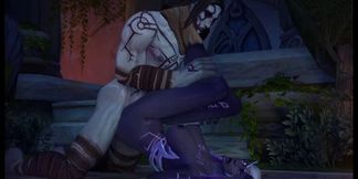 Raunchy Moonlit Banging with Fiery Elf Whores of Azshara's Army