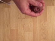Estim ruining orgasm massive load cum jerk