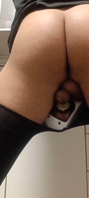 Cumming in the kitchen