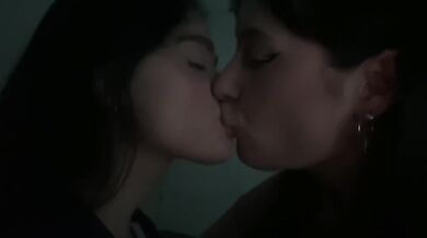 Russian girl’s big tits mashing while lascivious lesbian kisses turn pussy feasting wet
