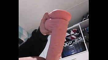 My hungry hole taking big dildo, 14&quot_ inches, Guatemalan boy