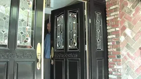 Two hot lesbians share huge outdoor cock