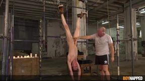 Boynapped Twink Choked On Daddy’s Bloated Balls Until He Gagged