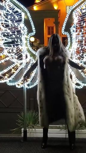 Angel Monika Fox Walks Naked on the Waterfront in Sochi