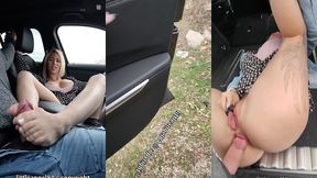 littleangel84 - il me rempli le cul sur le bord de la route ! anal, exhib, footjob...