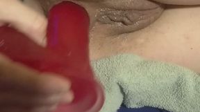 Anal With Thick Dildo
