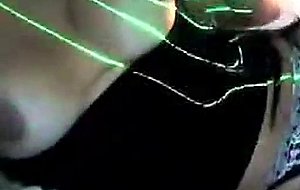 Amateur busty tranny masturbates on webcam