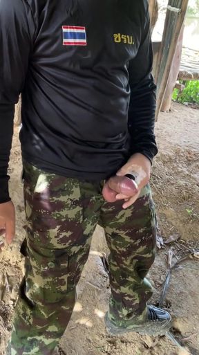 Powerful moment from &quot;Military jerk off while smoking&quot;