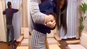 Naughty Neighbor Tempts Two Guys – Seductive Fun with Innocent Japanese Babe