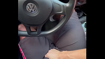 naughty uber car driver jerked me off until I came. We came together!