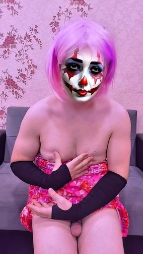 Jaw-dropping moment from "Sexy Clown Couture: Hot Lingerie &amp; Cute Makeup"