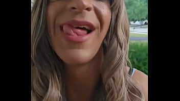 Am I a good sissy slut?Crossdressed outside sitting in front of my house smoking a cigarette at 6am after an all-nighter ...
