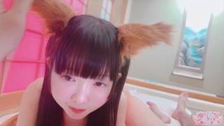 💖 Beautiful girl priestess fox's estrus New Year's Eve sex 💞 Petite hot mouth The feels too good to be ♡ ♡ seeded in the back of the throat