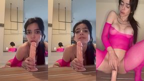 jumping on my fav dildo with bulgarian dirty talk