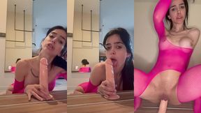 jumping on my fav dildo with bulgarian dirty talk
